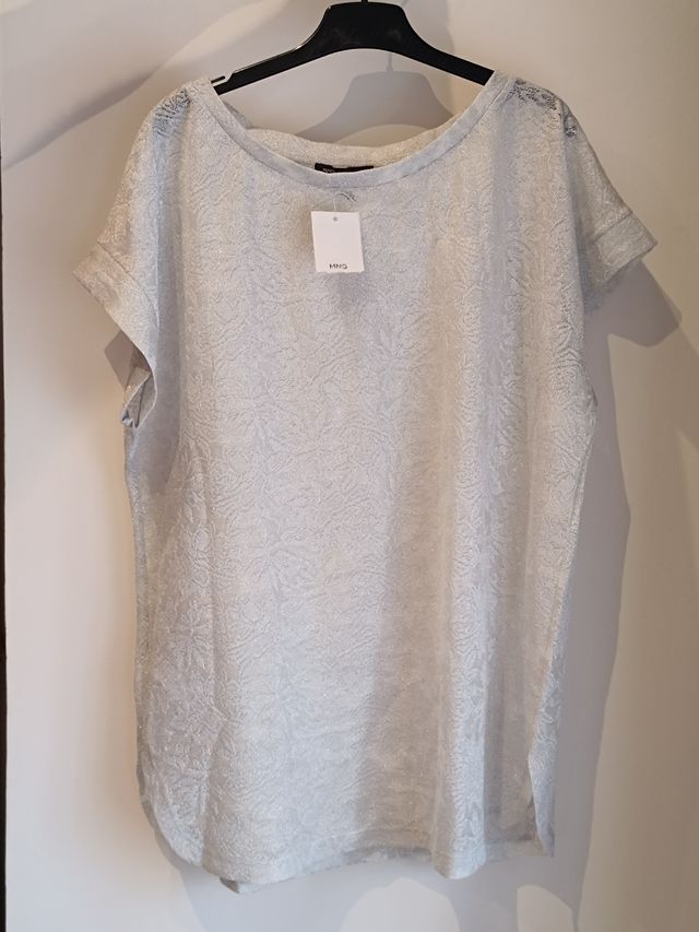 Camiseta Mango beige - Talla L
