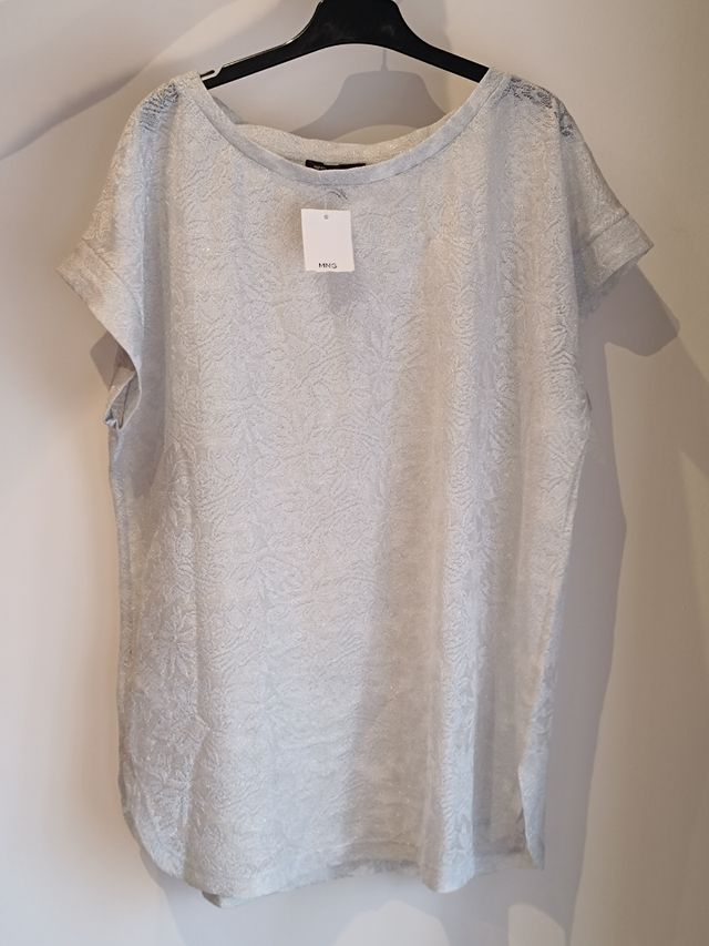 Camiseta Mango beige - Talla L