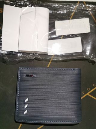Cartera gris - Piel - Nueva