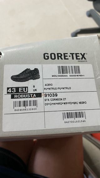 Zapato Robusta Piel gore-tex Negro Talla 43