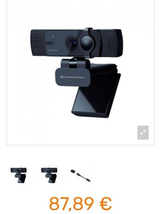 Conceptronic Amdis 4K Ultra HD gran angular Webcam