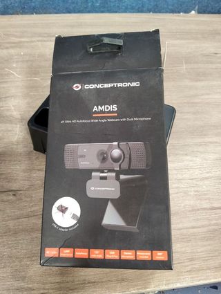 Conceptronic Amdis 4K Ultra HD gran angular Webcam