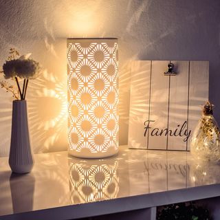 Lámpara mesa LED blanca 6W - cerámica