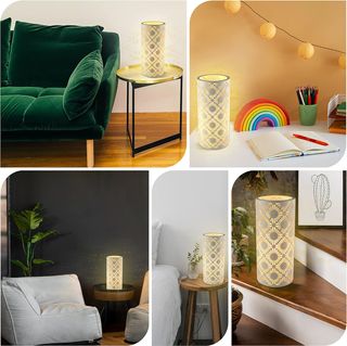 Lámpara mesa LED blanca 6W - cerámica