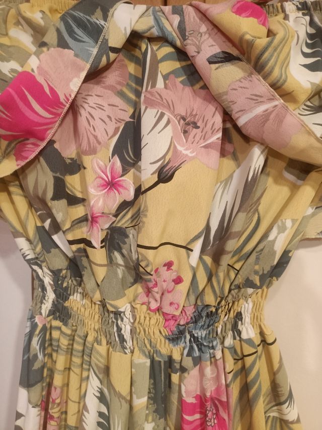 Vestido largo estampado