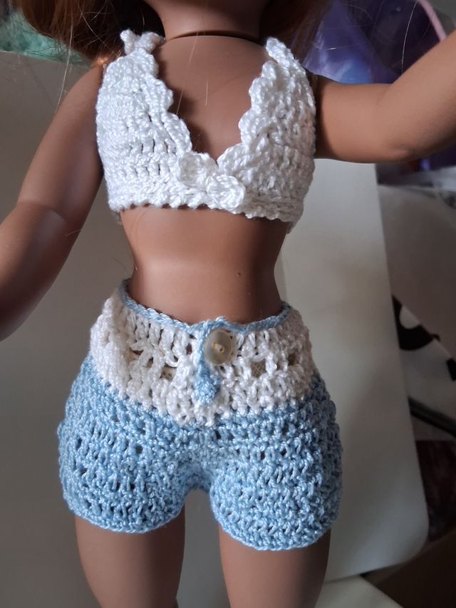 Abito all'uncinetto per bambola KIKA, NANCY  E SIMILI