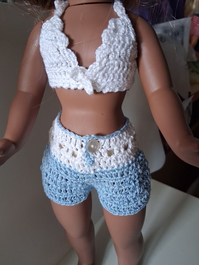 Abito all'uncinetto per bambola KIKA, NANCY  E SIMILI