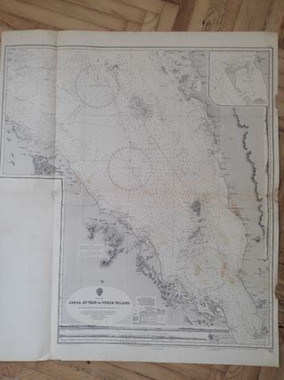 Mapa antiguo Jabal al Tair