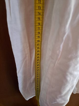 Camicia notte vintage ricamata pizzo maniche lungh