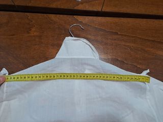 Camicia notte vintage ricamata pizzo maniche lungh