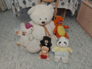 6 Peluches Variados