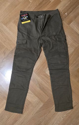 Pantalones moto Komine - Verde Oliva.
