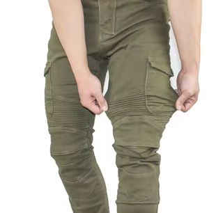 Pantalones moto Komine - Verde Oliva.