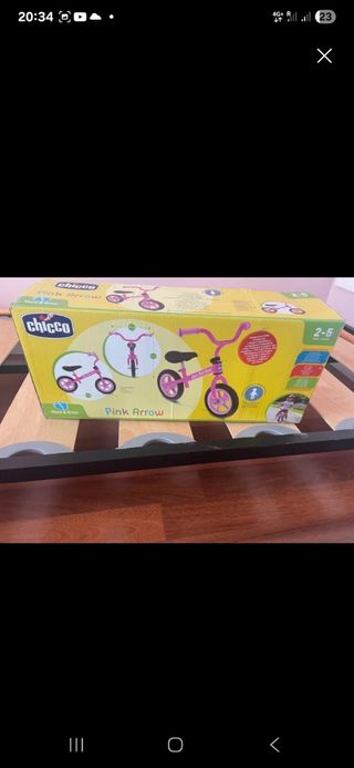 Chicco Pink Arrow - Bicicleta sin pedales
