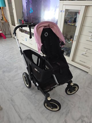 Bugaboo Donkey gemelar rosa