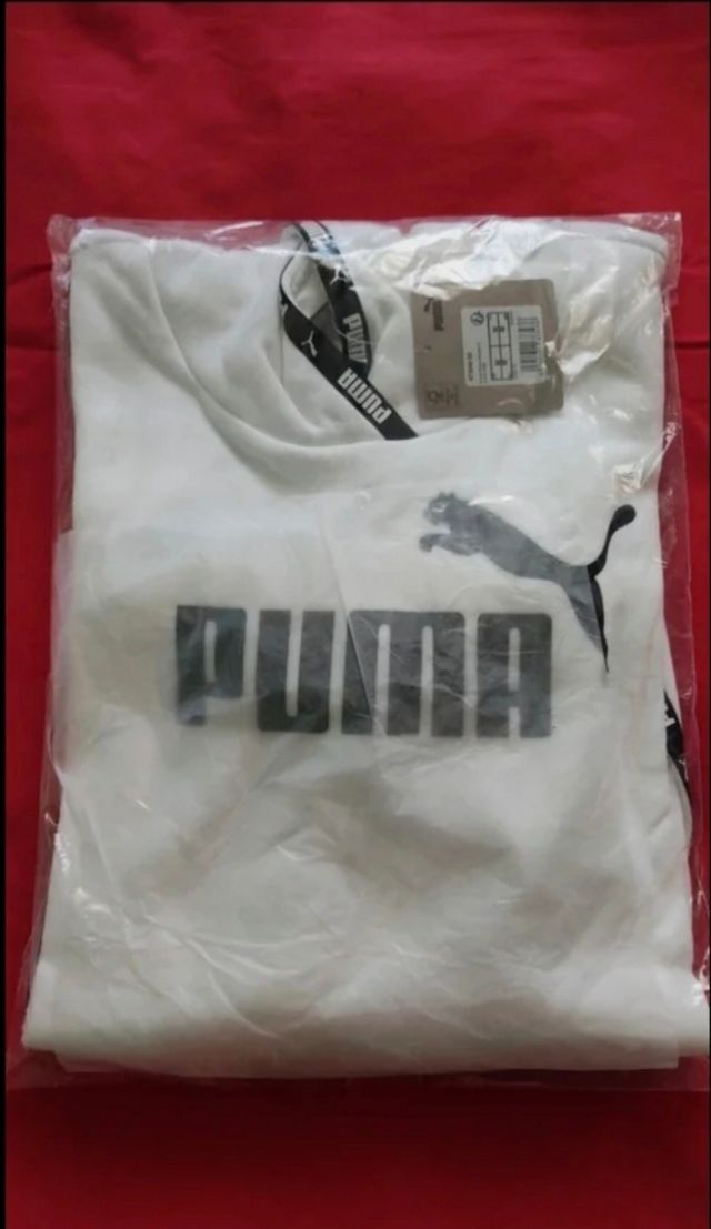 Felpa Puma bianca tg M