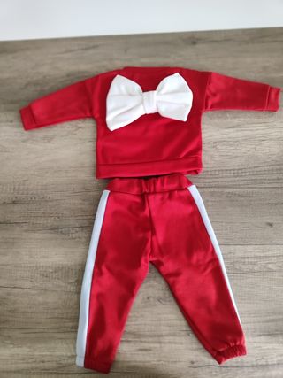 Completo tuta bimba rosso