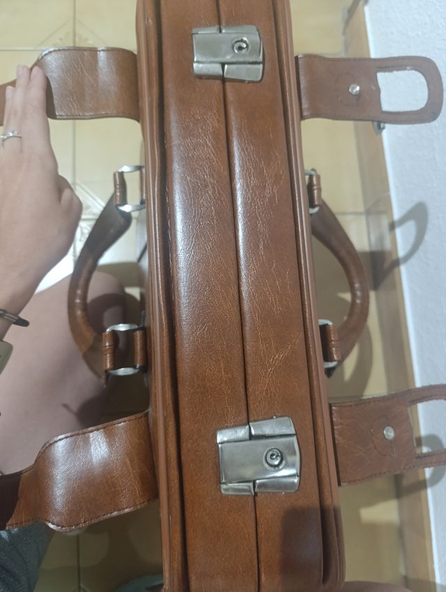 Maletas vintage marrones x3