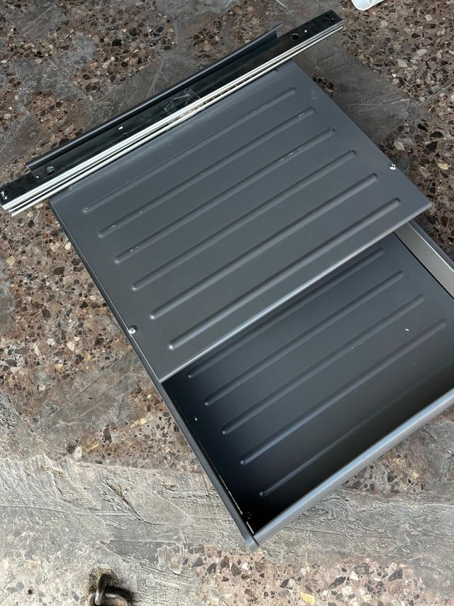 Estante zapatero extraible, gris oscuro, 57x43x17