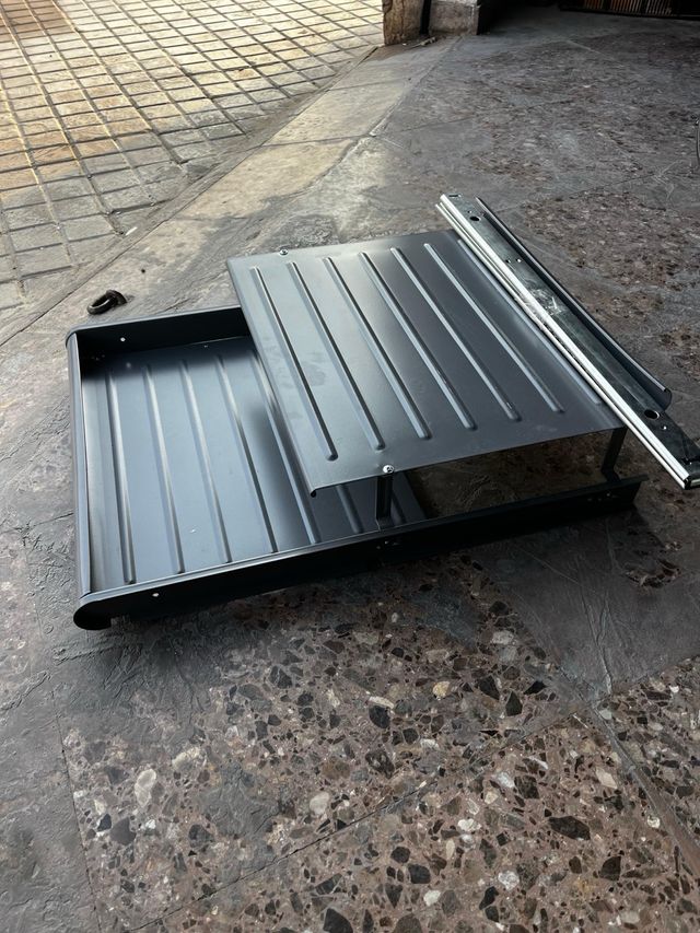 Estante zapatero extraible, gris oscuro, 57x43x17