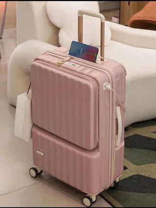 Maleta rosa 24" gran capacidad