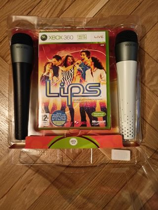 Microsoft Xbox 360 Lips + 2 Micrófonos