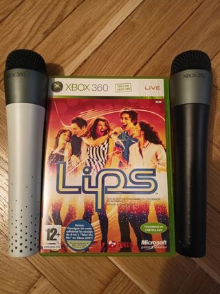 Microsoft Xbox 360 Lips + 2 Micrófonos