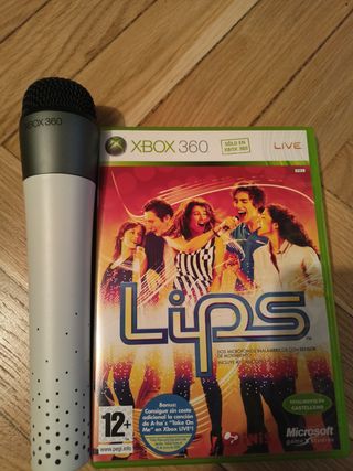 Microsoft Xbox 360 Lips + 2 Micrófonos
