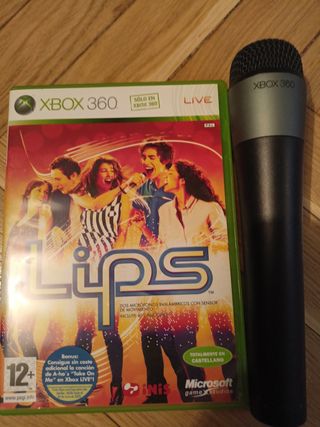 Microsoft Xbox 360 Lips + 2 Micrófonos