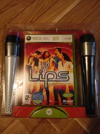 Microsoft Xbox 360 Lips + 2 Micrófonos