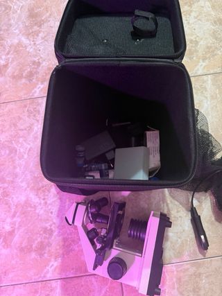 Microscopio y aspiradora de coche barato