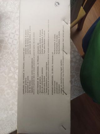 Carrusel de fondue azul