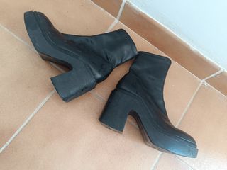 Botines negros plataforma