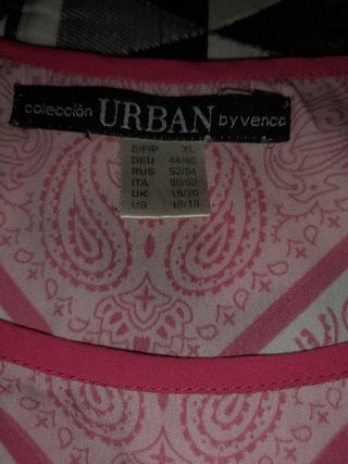 Camiseta Urban Style rosa - Talla L