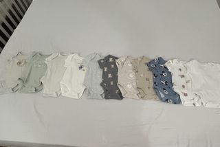 Lote bodies bebé manga corta 0-3/3-6