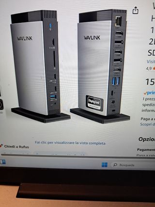 WAVLINK Docking Station DisplayLink 3xHDMI