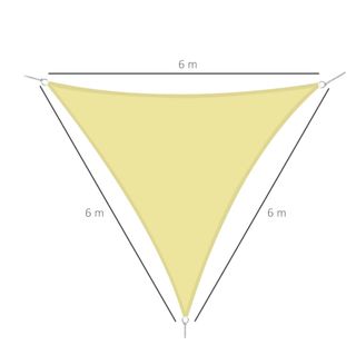 Toldo vela triangular