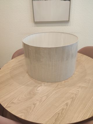 Pantalla lámpara beige de Lino