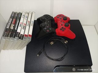 PlayStation 3 + 2 mandos + 7 juegos