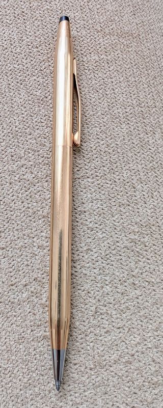 Boligrafo Cross 14K chapado en oro