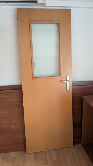 Puerta interior con cristal