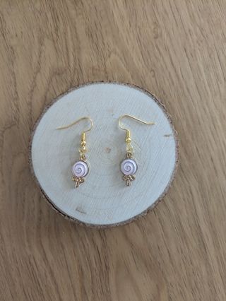 Pendientes caramelo dorados