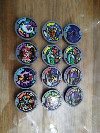 Medallas Yo-Kai Watch: 12 Medallas