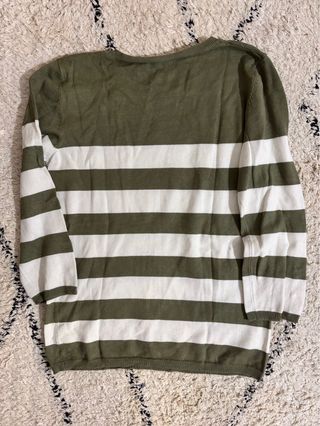 Jersey Jaded London rayas verdes-blancas
