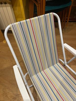 Silla playa plegable multicolor