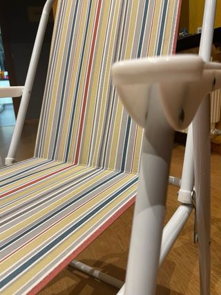 Silla playa plegable multicolor