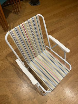 Silla playa plegable multicolor