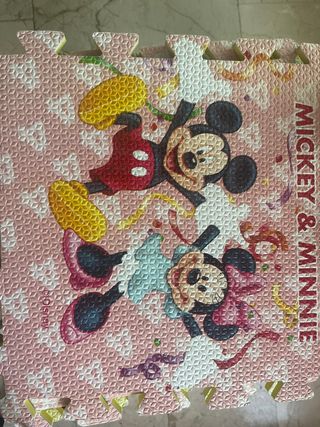 Alfombra Puzzle Mickey & Minnie