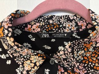 Camisa Zara flores multicolor