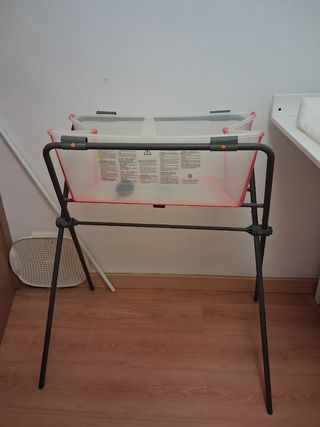 Bañera Stokke para bebé plegable con soporte